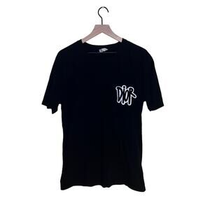 CHRISTIAN DIOR X SHAWN STUSSY black logo tee XXL